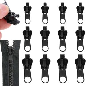 12-delige Afneembare Rits Trekker Set, Vervangende Rits Sluiting voor Kleding en Bedspreads, Ideaal voor Reparaties en Creatieve Projecten