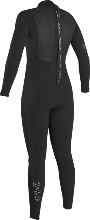 2023 O'Neill Dames Epic 4/3mm Rug Ritssluiting Gbs Wetsuit - Bla