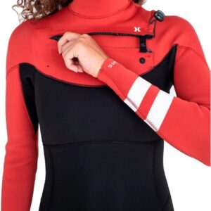 2025 Hurley Dames Advant 4/3mm Borst Ritssluiting Wetsuit -
