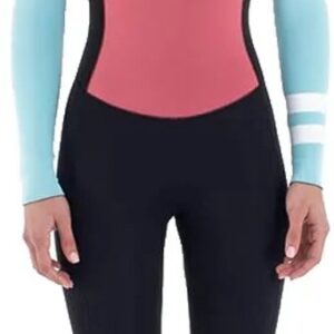 2025 Hurley Dames Air 2mm Mid Lange Mouwen Rug Ritssluiting Shorty Wet