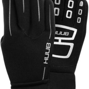 2025 Huub 3mm Wetsuit Swim Gloves - Black / Silver