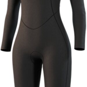 2025 Mystic Dames Brand Lange Armen Korte Benen 3/2mm Rug Ritssluiting