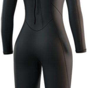 2025 Mystic Dames Brand Lange Armen Korte Benen 3/2mm Rug Ritssluiting