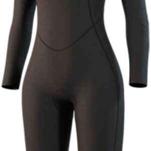 2025 Mystic Dames Brand Lange Armen Korte Benen 3/2mm Rug Ritssluiting