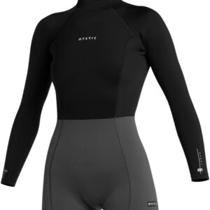2025 Mystic Dames Lunar Lange Armen 2/2mm Rug Ritssluiting Shorty Wets