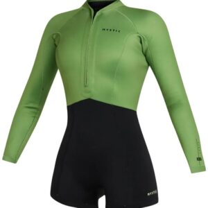 2025 Mystic Dames Lunar Lange Armen 2/2mm Voorkant Ritssluiting Shorty