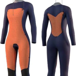 2025 Mystic Dames Star 5/3mm Rug Ritssluiting Wetsuit - B