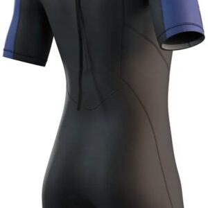 2025 Mystic Heren Brand 3/2mm Rug Ritssluiting Flatlock Shorty Wetsuit