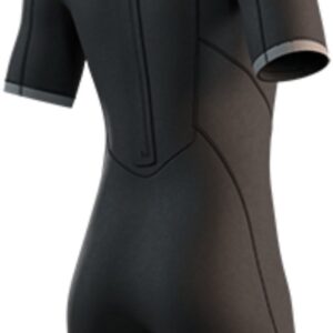 2025 Mystic Heren Brand 3/2mm Rug Ritssluiting Flatlock Shorty Wetsuit