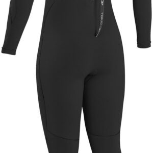 2025 O'Neill Dames Epic 4/3mm Rug Ritssluiting Wetsuit - Black