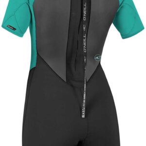 2025 O'Neill Dames Reactor II 2mm Rug Ritssluiting Shorty Wetsuit