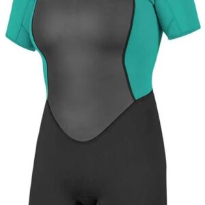 2025 O'Neill Dames Reactor II 2mm Rug Ritssluiting Shorty Wetsuit