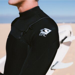 2025 O'Neill Heren Epic 5/4mm Borst Ritssluiting Wetsuit - Black