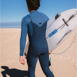 2025 O'Neill Heren Hyperfreak 4/3+mm Borst Ritssluiting Wetsuit - Dark