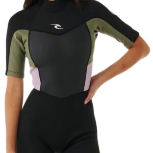 2025 Rip Curl Dames Omega 1.5mm Rug Ritssluiting Shorty Wetsuit