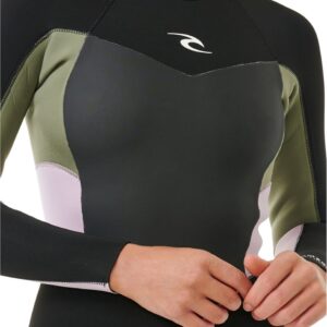 2025 Rip Curl Dames Omega 4/3mm Rug Ritssluiting Wetsuit - Khak