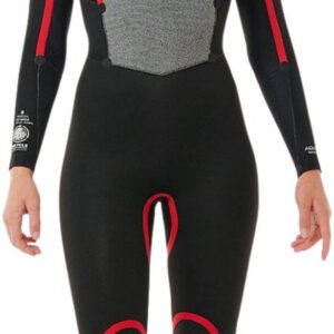 2025 Rip Curl Dames Omega 4/3mm Rug Ritssluiting Wetsuit - Khak