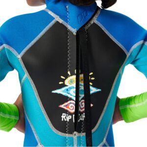 2025 Rip Curl Groms Omega 1.5mm Rug Ritssluiting Easy On / Off Wetsuit