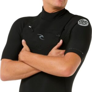 2025 Rip Curl Heren Dawn Patrol 2/2mm Korte Mouwen Borst Ritssluiting