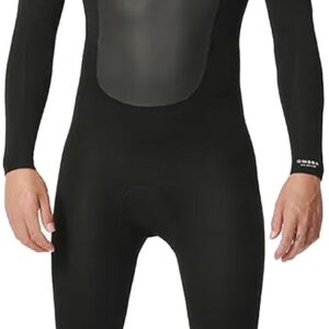 2025 Rip Curl Heren Omega 3/2mm Rug Ritssluiting Wetsuit - Blac