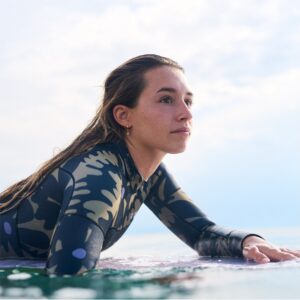 2025 Roxy Dames Swell Natural 4/3mm Rug Ritssluiting Wetsuit 26BW21351