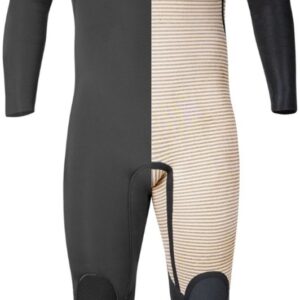 2025 XCEL Heren Comp 3/2mm Borst Ritssluiting Wetsuit - Black