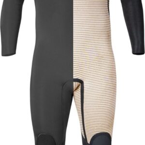2025 Xcel Heren Comp 4/3mm Borst Ritssluiting Wetsuit - Black