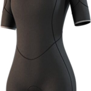 2026 Mystic Dames Brand 3/2mm Rug Ritssluiting Flatlock Shorty Wetsuit