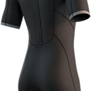 2026 Mystic Heren Brand 3/2mm Rug Ritssluiting Flatlock Shorty Wetsuit