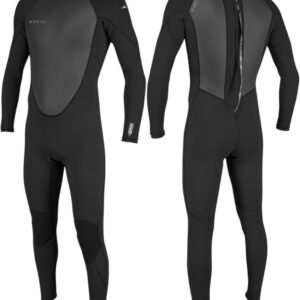 2026 O'Neill Heren Reactor-2 3/2mm Rug Ritssluiting Wetsuit 5040B - Black/Black