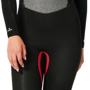 2026 Rip Curl Dames Omega 5/3mm Rug Ritssluiting Wetsuit - Blac