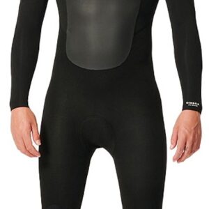 2026 Rip Curl Heren Omega 5/3mm Rug Ritssluiting Wetsuit - Blac