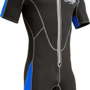 2mm Neopreen Shorty Wetsuit Heren - Kort Mouwen & Rits Voorzijde