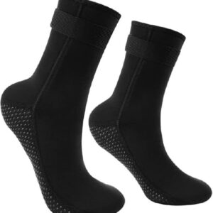 3 mm neopreen sokken, wetsuit sokken, duiksokken, antislip zwemsokken, vinnensokken voor dames en heren, thermische watersokken voor snorkelen, surfen, zeilen, snorkelen en kajakken,L(41-42)