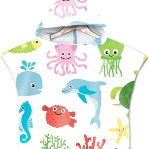 3D Cartoon Kinder Poncho Badjas Strandlaken voor Meisjes en Jongens