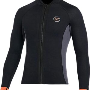 3mm Neopreen Wetsuit Top Lange Mouw voor Heren en Dames voor Watersporten
