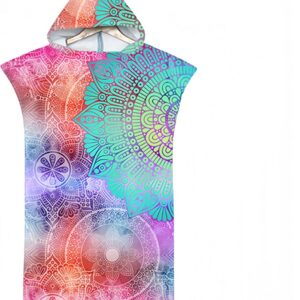 Absorberende Poncho Handdoek met Capuchon voor Strand en Watersporten