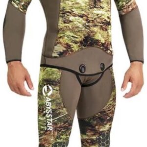 Abysstar Grouper Evo Open Cell Speervissen Wetsuit 5 Mm Groen L Man