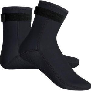 Allecto - Neopreen Sokken - Wetsuit Sokken - Antislip - Zwart - Thermische Watersokken - Verstelbare Klittenbandsluiting - Geschikt voor Duiken, Sn...