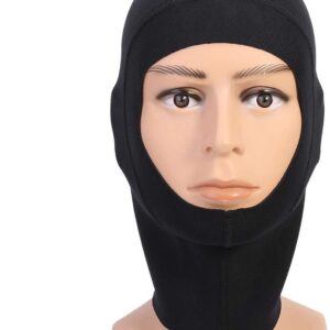 Allecto - Neopreen Wetsuit Hood - Duikcap - Ideaal voor surfen - XL formaat - Snorkelcap - Geschikt voor mannen - Zwart model