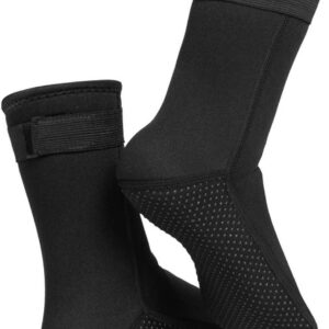 Allecto plus - Neopreen Wetsuit Sokken Zwart | Anti-Slip Strand Watersokken | Unisex | Mid-Kuit | Zonbescherming | Zwemmen Surfen Snorkelen Zeilen.