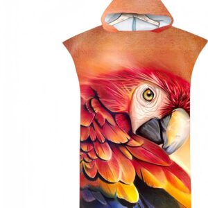 Allecto plus - Strandlaken Poncho Handdoek 85x110cm voor Volwassenen - Strand Surfen Zwemmen - Baden - Wetsuit Cambio - Multifunctioneel