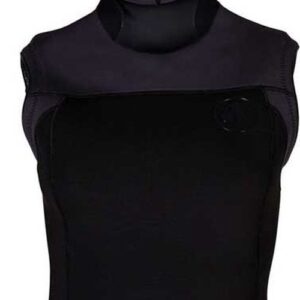 Apeks Thermiq Hooded 4/3 Mm Dames Mouwloze Rashguard Zwart XL