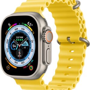 Apple Watch Ultra Ocean bandje - 49mm - Geel