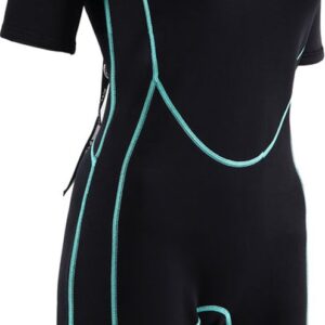 Atlantis 2mm Adventure Shorty - Wetsuit - Dames - Zwart/Turquoise - 16