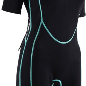 Atlantis Adventure Wetsuit - Shorty - 2mm - Dames - Zwart/Turquoise - 08