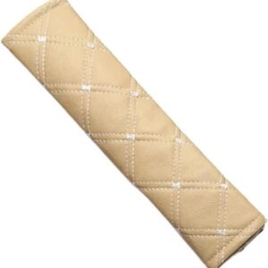 Autogordelkussen - Gordelhoes Schouderbeschermer - Comfortabel Rijden - Zacht PU-leer - 242*58 cm - Zwart