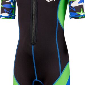 BECO-SEALIFE® wetsuit - Voor Kinderen - blauw/groen - maat 128