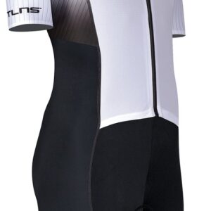 BTTLNS trisuit - triathlon pak - PRO Aero trisuit - trisuit korte mouw dames - langeafstand triathlon - Nemean 1.0 - wit - M