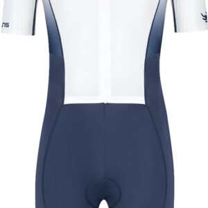 BTTLNS trisuit - triathlon pak - PRO Aero trisuit - trisuit korte mouw heren - langeafstand triathlon - Nemean 1.0 - blauw-wit - S